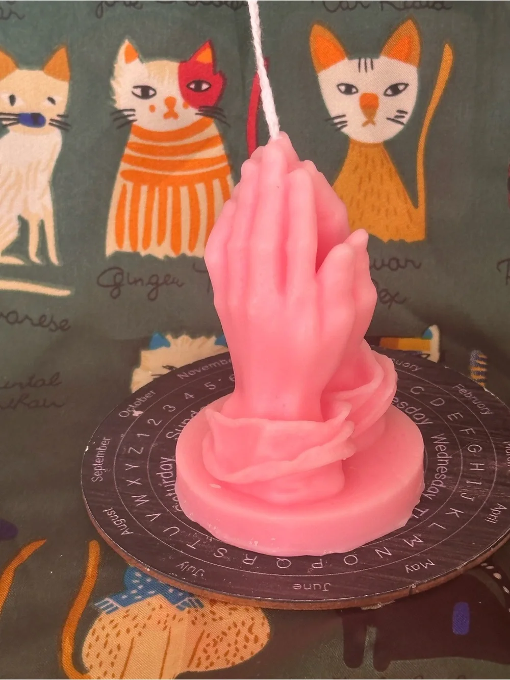 Praying Hands Candle – Pink
